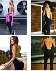 SculptFlex Backless Bliss: All-in-One Workout Ensemble