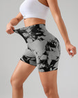 VibeLift Tie Dye Yoga Shorts