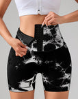 VibeLift Tie Dye Yoga Shorts